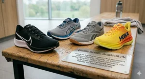 Selection of lightweight and breathable trainers suitable for indoor treadmill sessions.