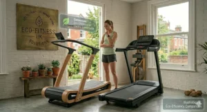 Comparing the energy efficiency of a zero-electricity treadmill against standard models.