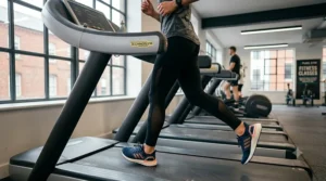 A selection of breathable leggings and shorts, ideal for staying cool during treadmill sessions.