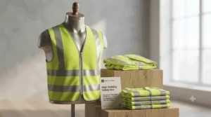 Display of affordable high-visibility gear offering great value for money for UK pedestrians and cyclists.