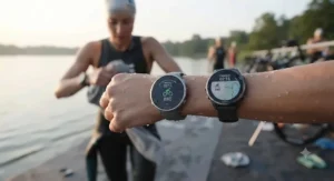 Multisport and triathlon tracking features tested on Polar and Garmin running watches.